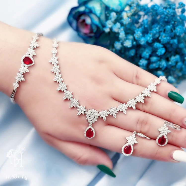 سرویس نقره شیک جواهری