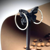 گوشواره حلقه نقره