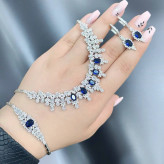 سرویس نقره جواهری کبود