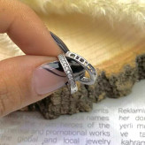 گوشواره نقره حلقه