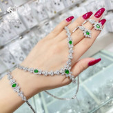 سرویس نگین طرح زمرد