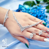 سرویس جواهری زیبا نقره