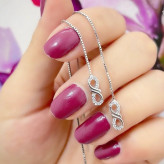 گوشواره بخیه نقره