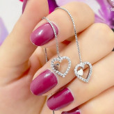 گوشواره بخیه نقره