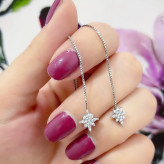 گوشواره بخیه نقره