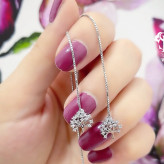 گوشواره بخیه نقره