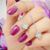 گوشواره بخیه نقره