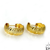 گوشواره نقره طرح طلا