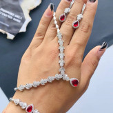 سرویس نقره یاقوت سرخ