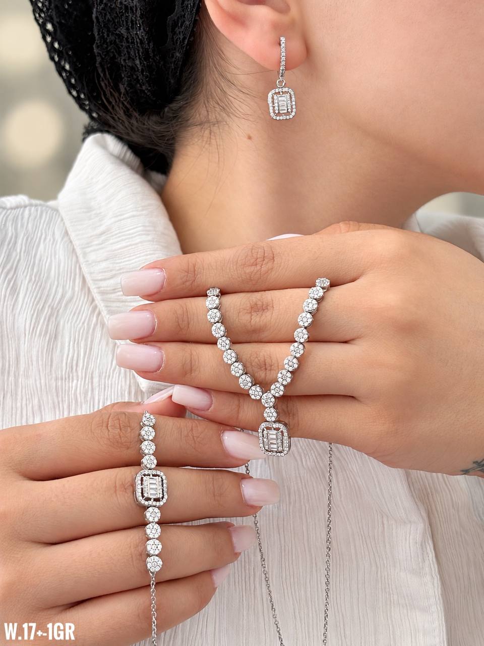 سرویس زنجیری نقره ۹۲۵ عیار