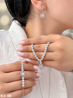 سرویس زنجیری نقره ۹۲۵ عیار